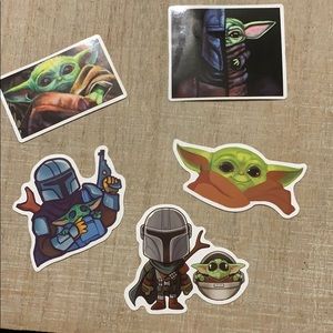 Baby yoda stickers